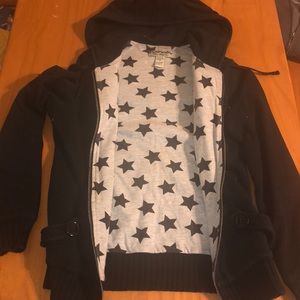 Hooded Sweatshirt Jacket Size Small.